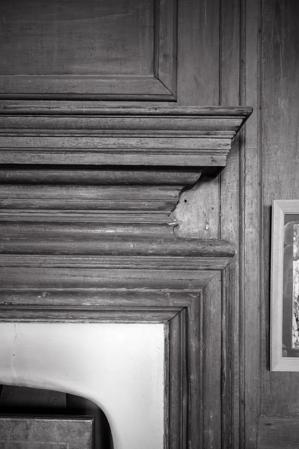 Mantel detail in inner room, 1720s